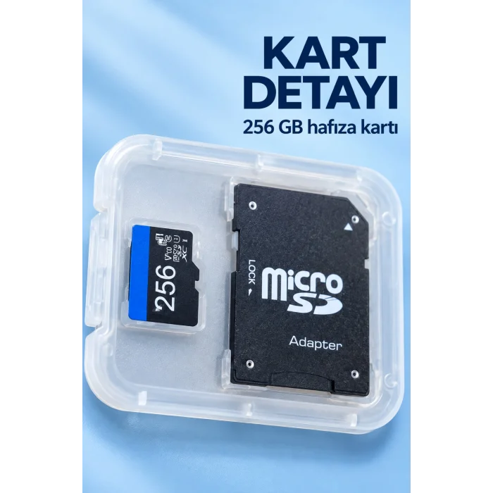 SD Adaptörlü 256 GB Micro SD Bellek Kartı
