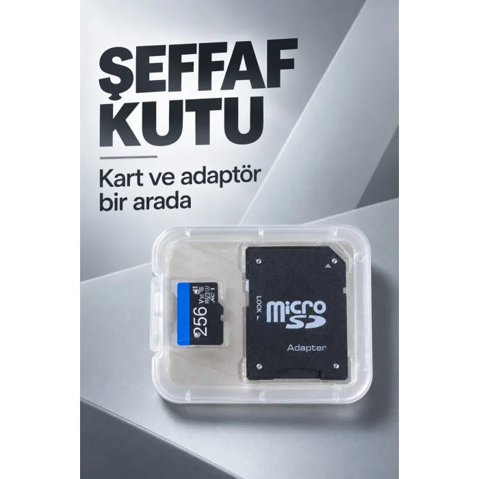 SD Adaptörlü 256 GB Micro SD Bellek Kartı