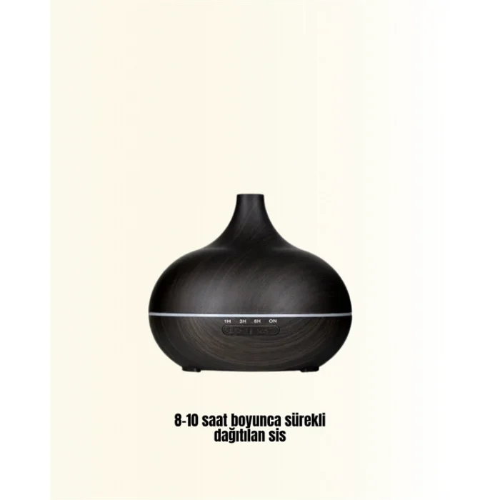 Sessiz Çalışan Aromaterapi Difüzörü – 4 Zaman Ayarlı 7 Renkli Işık Seçeneği