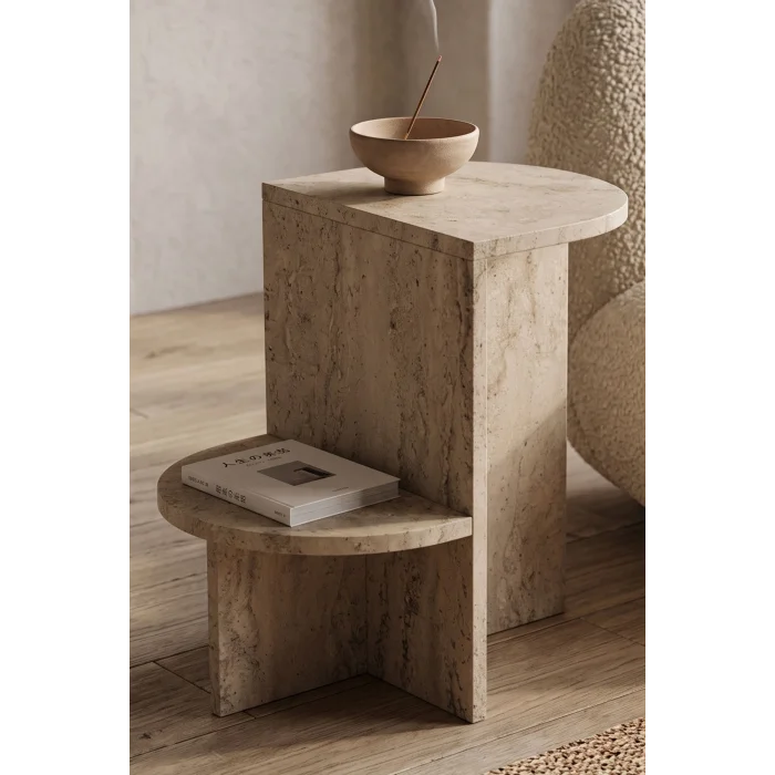 Setro Yan Sehpa Suntalam Ekru 53x35 cm