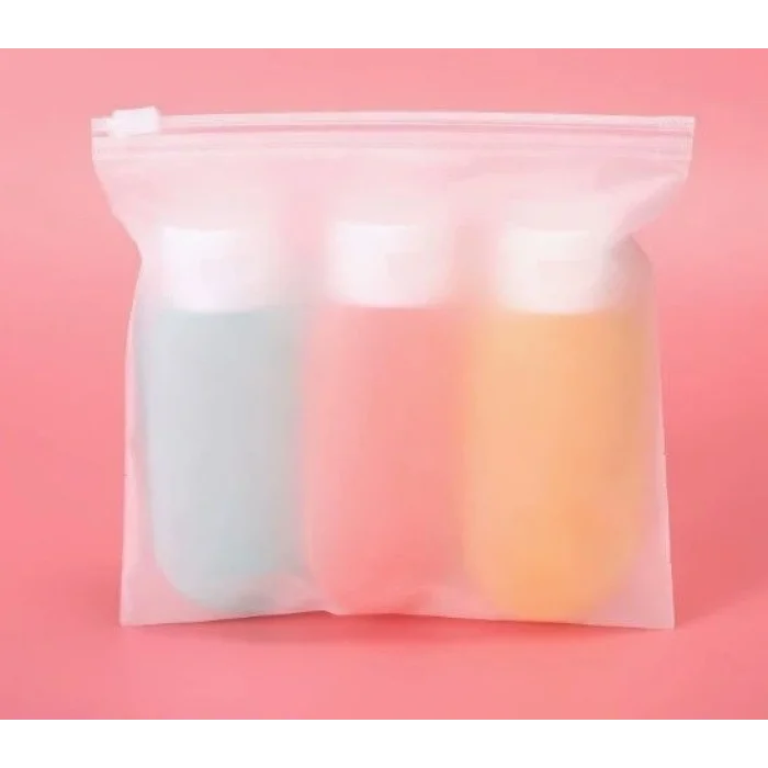 Seyahat Tipi Doldurulabilir Krem Şampuan Kutusu 3 lü Set