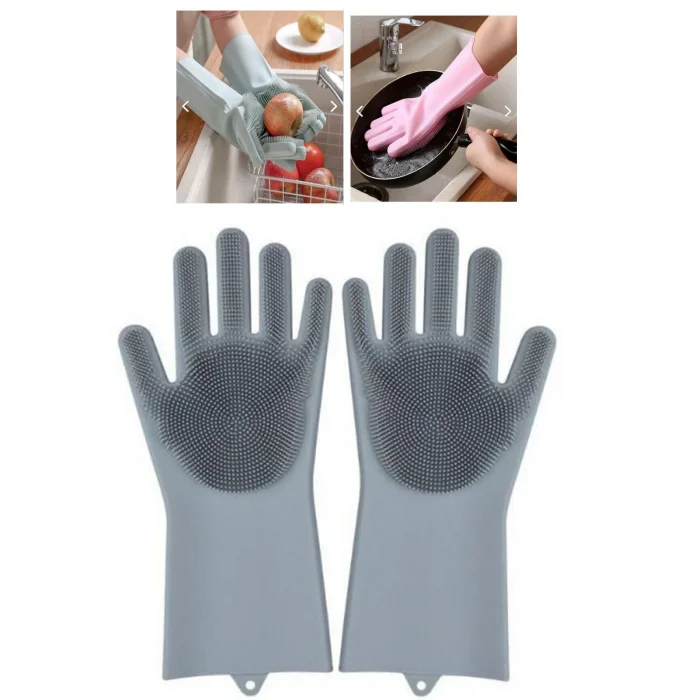 Silikon Bulaşık Yıkama Eldiveni Sihirli Eldiven Bx40