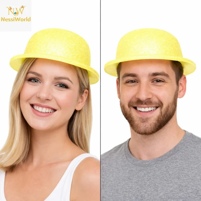 Simli Melon Şapka 9’lu Set - 9 Renk Parti ve Kostüm Şapkası