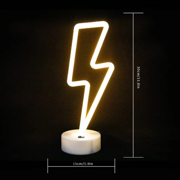 Şimşek Neon LED Lamba