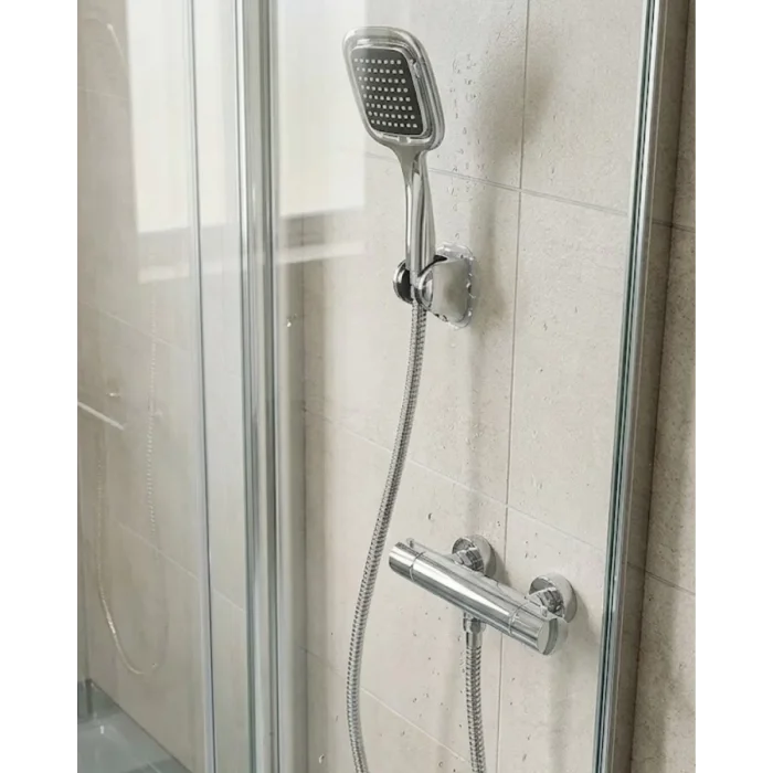 Siyah Duş Başlığı Seti Spiral Hortumlu El Duşu ve Duvar Askısı Banyo Seti