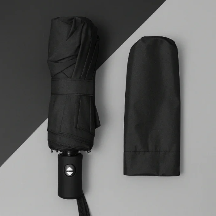 Siyah Kılıflı Otomatik Kompakt Şemsiye