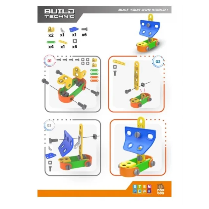 Sök Tak 22 Parça Yelkenli Build Technic - 4100101-2-22 - 1 ADET