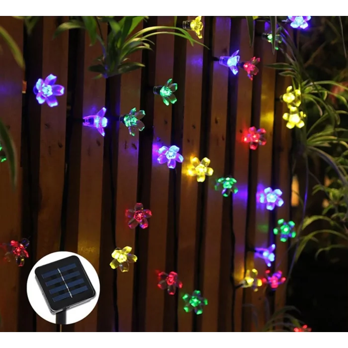 Solar 5m 50 Led Papatya Rgb 8 Fonksiyonlu