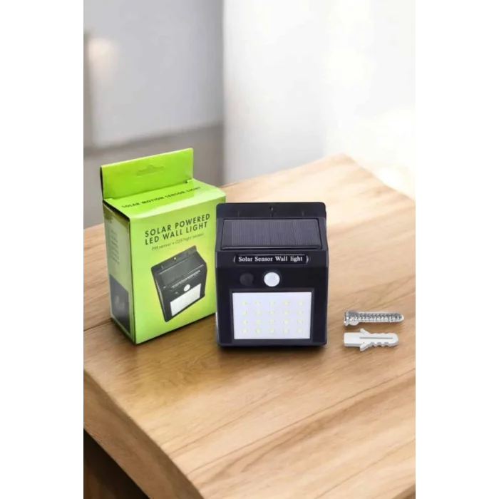 Solar Güneş Enerji Panelli Sensörlü Lamba Enerji Tasarruflu