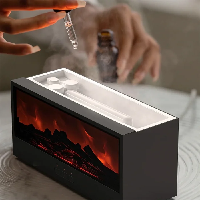 Şömine Görünümlü Alev Efektli Hava Nemlendirici