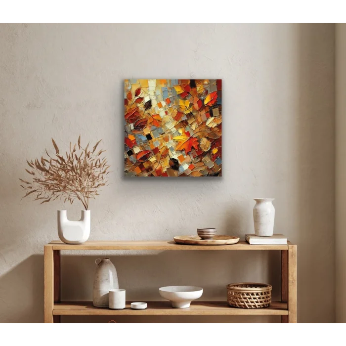 Sonbahar Mevsimi Kanvas Tablo 60x60cm