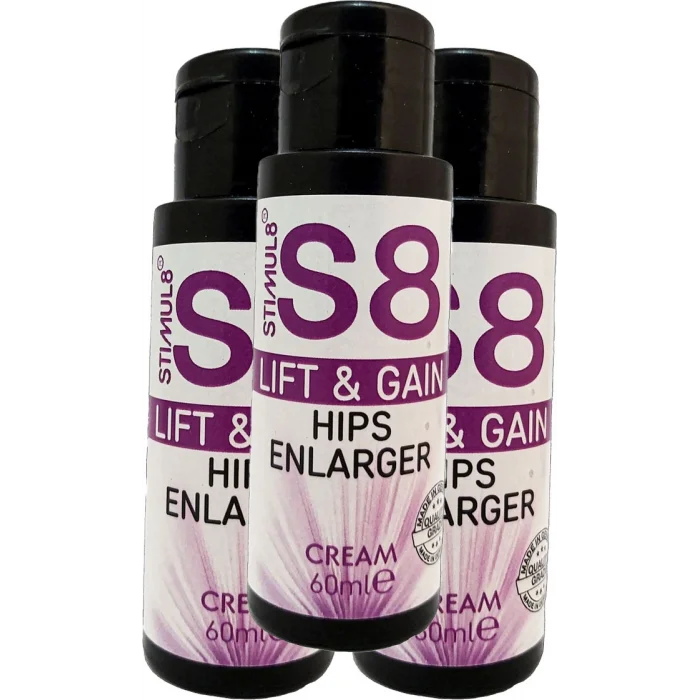 Stımul8 (S8) 3 Adet Kalçaşekillendirici Bay Bayan Bakım Kremi 60 ml