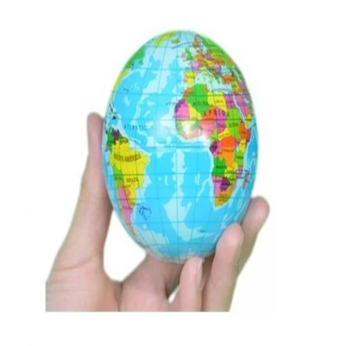 Stres Topu Dünya Halı - Büyük Boy