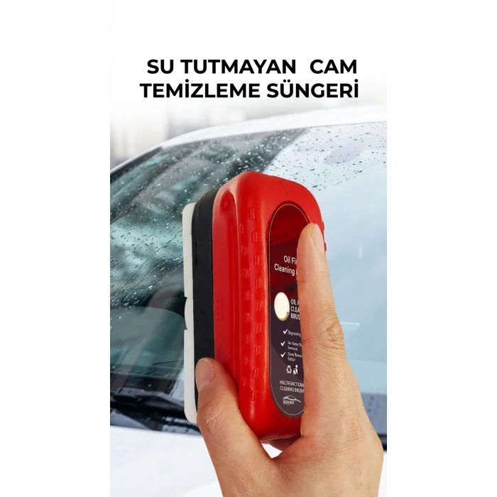 Su Bırakmayan Özel Araç Cam Temizleme Süngeri, Pratik Kullanım