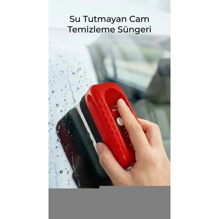 Su İz Bırakmayan Pratik Araç Camı Temizleme Süngeri