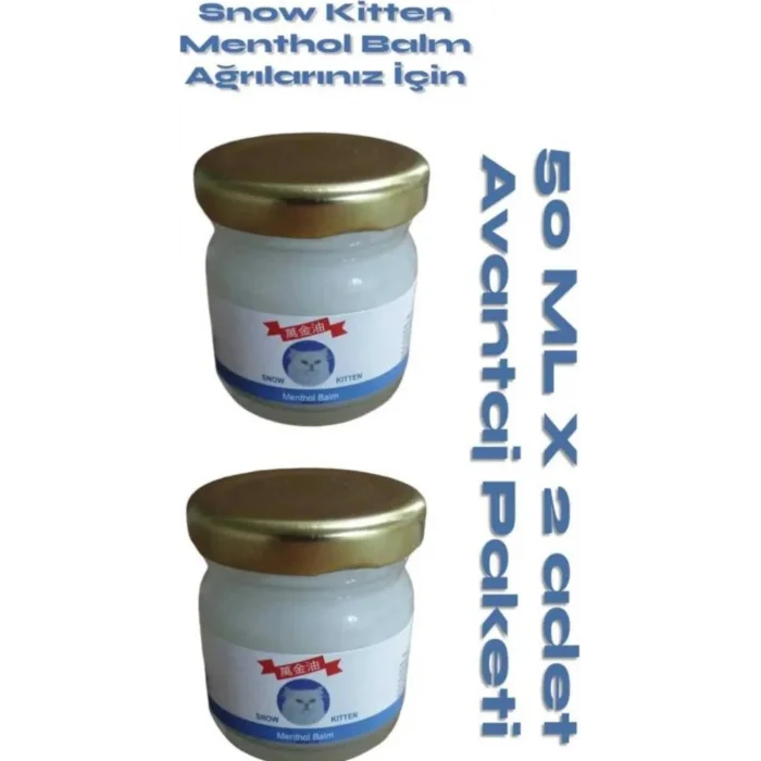 Süper Snow Kitten Menthol Aromalı Masaj Kremi 50 ml 2 Adet