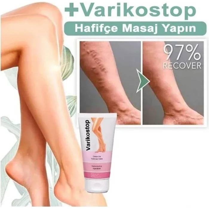 Süper Varikostop  Bacaklara Effektif Masaj ve Bakım Kremi 50 ml 2li
