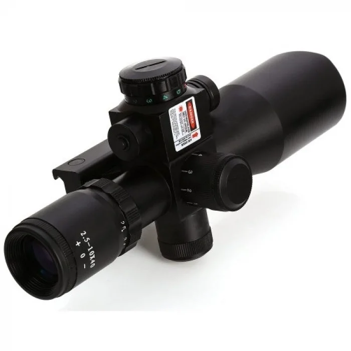 Süper Zoomlu Lazerli Profesyonel  Dürbünü 2.5-10X40/E