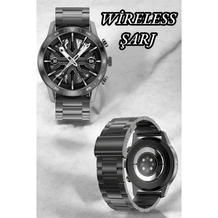 Suya Dayanıklı Dokunmatik Akıllı Saat Bluetooth 5.0, Sesli Asistan ve Sağlık Takibi