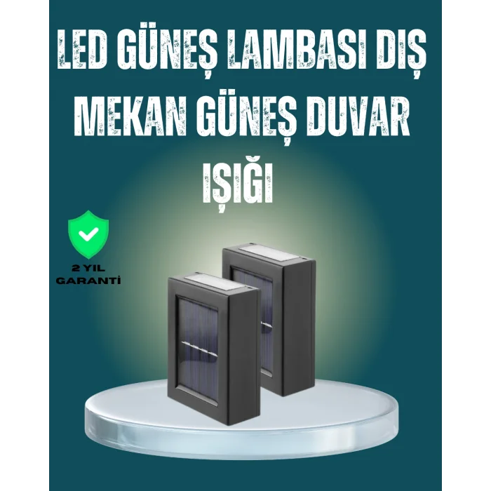 Suya Dayanıklı Güneş Enerjili Bahçe Lambası
