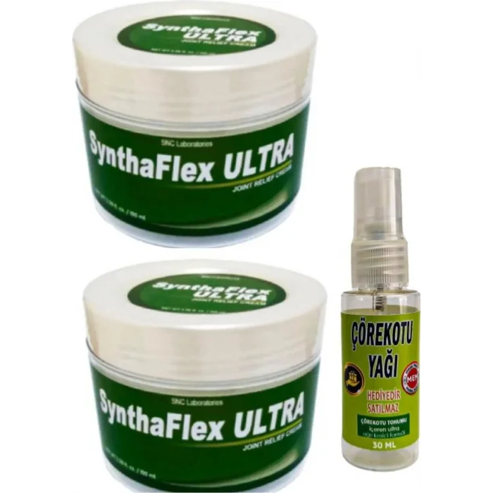 Syntha-Flex Masaj Bakım Kremi 100 ml x 2 Ad+Masaj Yağı ile 30 ml