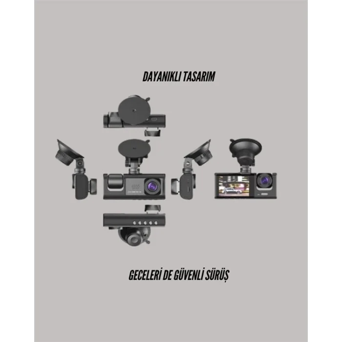 TA-01 LCD Ekranlı Gece Görüşlü Araç Kamerası