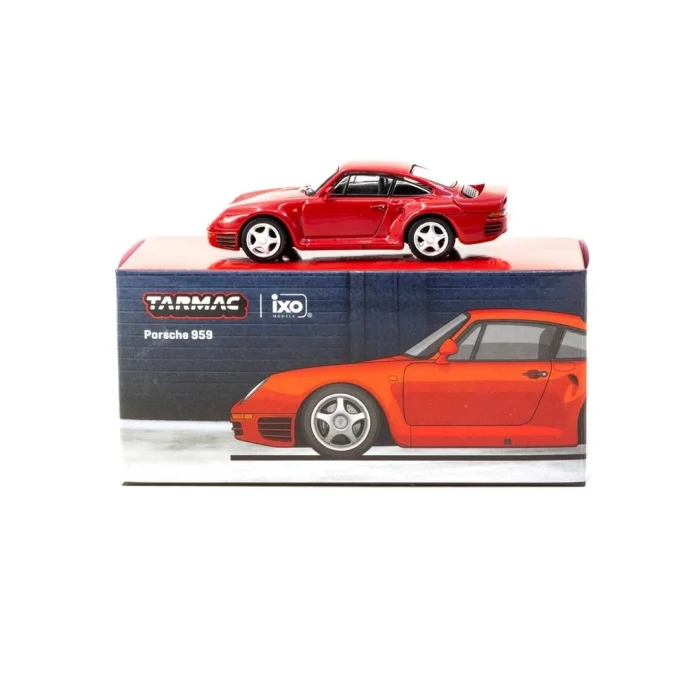 Tarmac Works X iXO Models 1/64 Porsche 959 Red