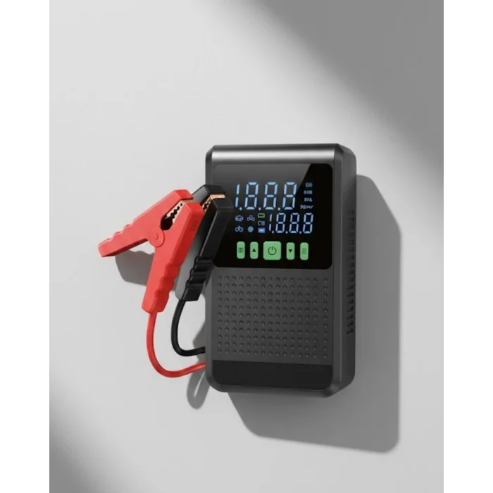 Taşınabilir Araç Akü Şarj Takviye Cihazı 150 PSI Dijital Kompresör