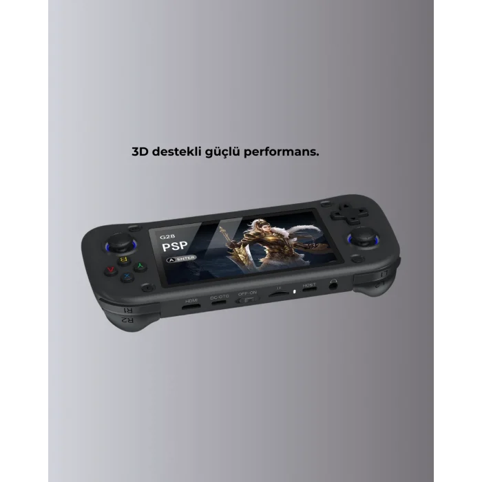Taşınabilir El Tipi Oyun Konsolu Çoklu Emülatör Destekli 64GB