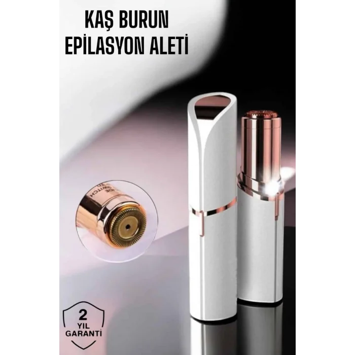Taşınabilir ve Şık Yüz Kaş Epilatörü Hassas Ciltlere Özel