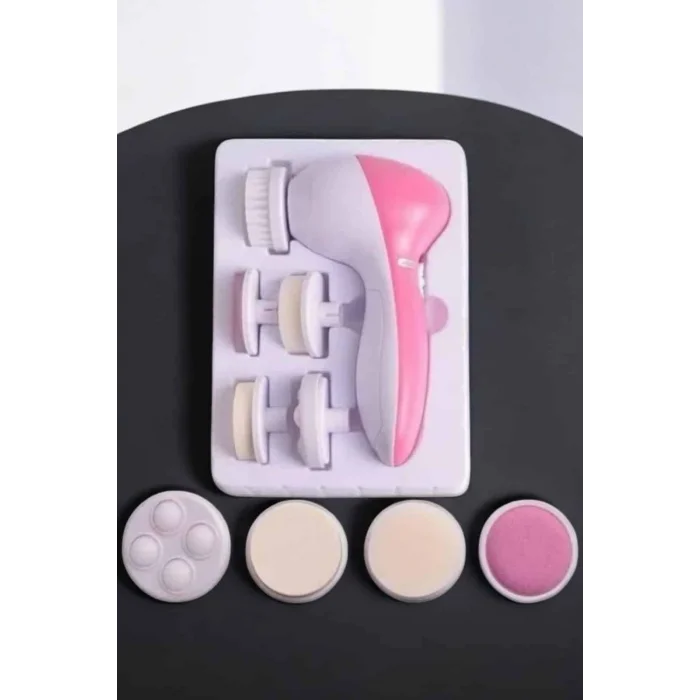Taşınabilir Yüz Temizleme Cihazı Masaj Peeling Temizlik 5 Başlıklı