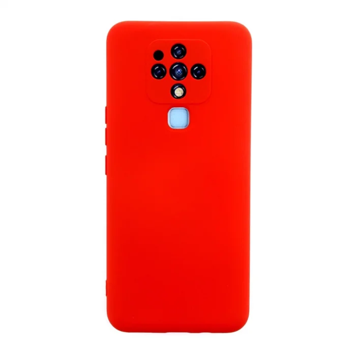 Tecno Camon 16 Kılıf Nano İçi Kadife Silikon - Kırmızı