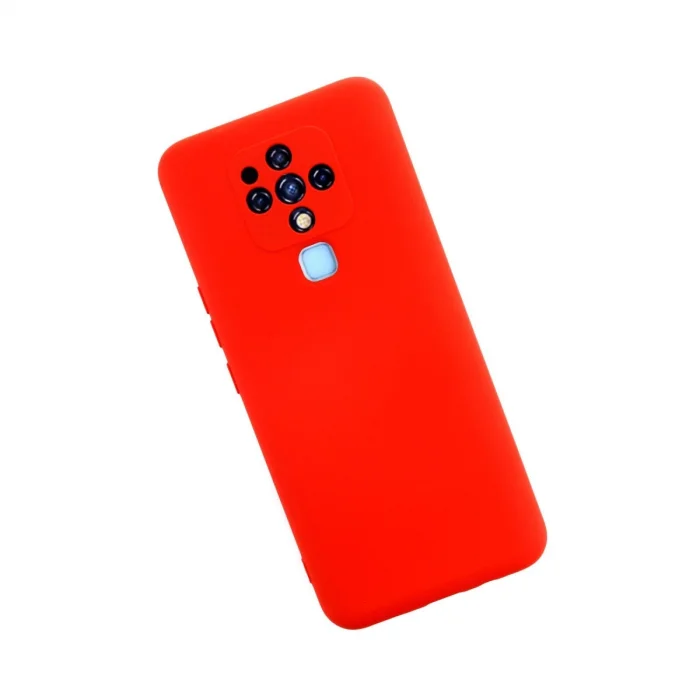 Tecno Camon 16 Kılıf Nano İçi Kadife Silikon - Kırmızı