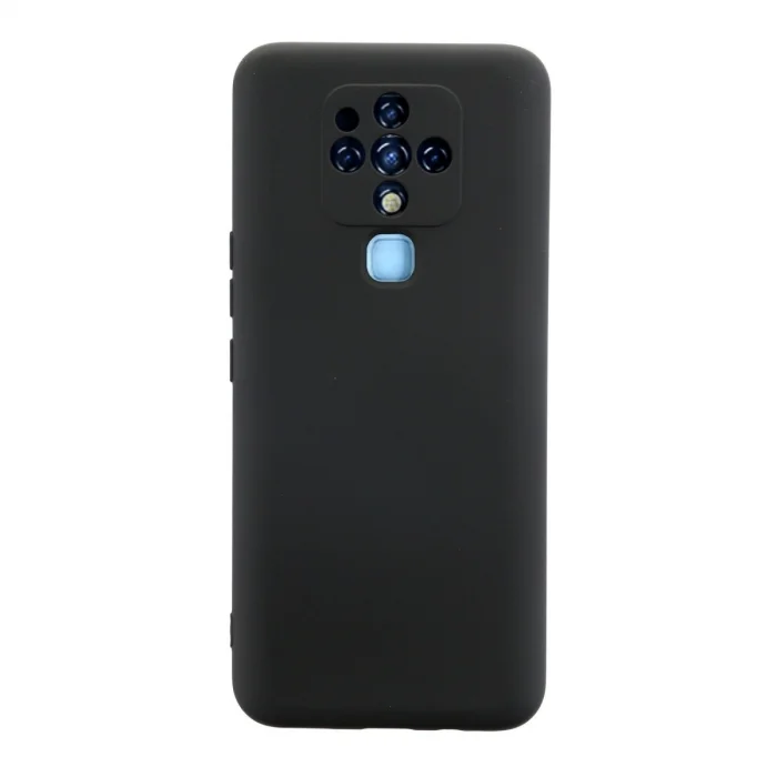 Tecno Camon 16 Kılıf Nano İçi Kadife Silikon - Siyah
