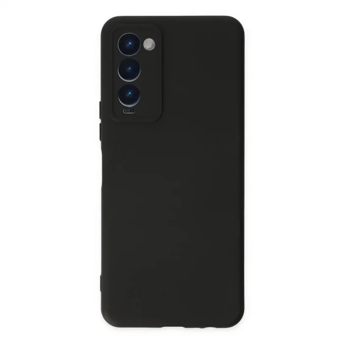 Tecno Camon 18 Kılıf Nano İçi Kadife Silikon - Siyah