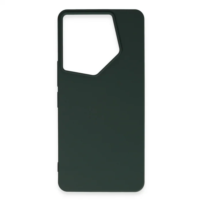 Tecno Camon 20 Pro 5g Kılıf First Silikon - Koyu Yeşil