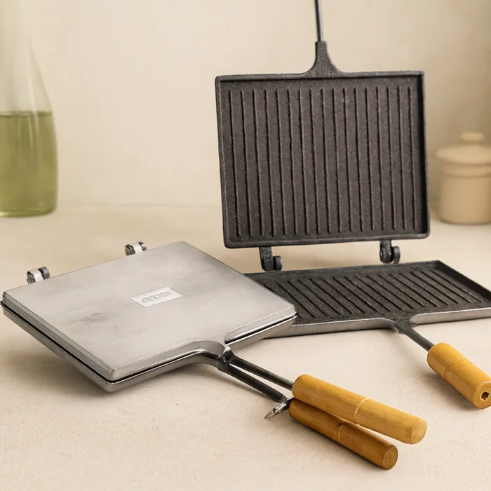 Teflon Kaplamalı El Tost Makinesi
