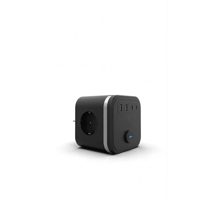 Termal Akım Korumalı Isıya Dayanıklı 3’lü Duvar Tipi Priz 2x Usb 2x Typce 3680 W