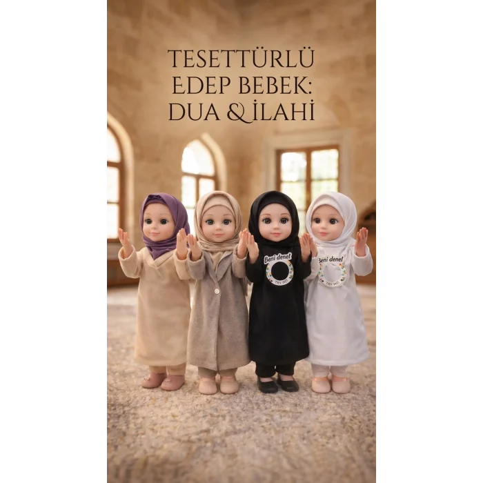 Tesettürlü Dua Eden ve İlahi Söyleyen Bebek - Ramazan Oyuncağı