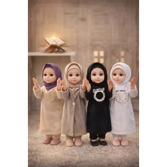 Tesettürlü Edep Bebek Dua Eden ve İlahi Söyleyen Ramazan Oyuncağı
