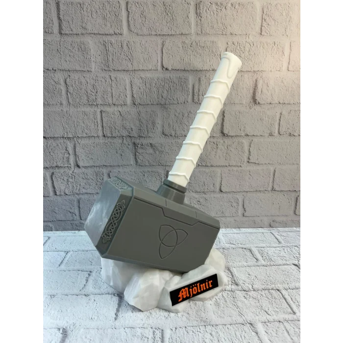 Thor Çekici Dekoratif Figür Mitolojik ve Fantastik Ev Aksesuarı 20x34 cm