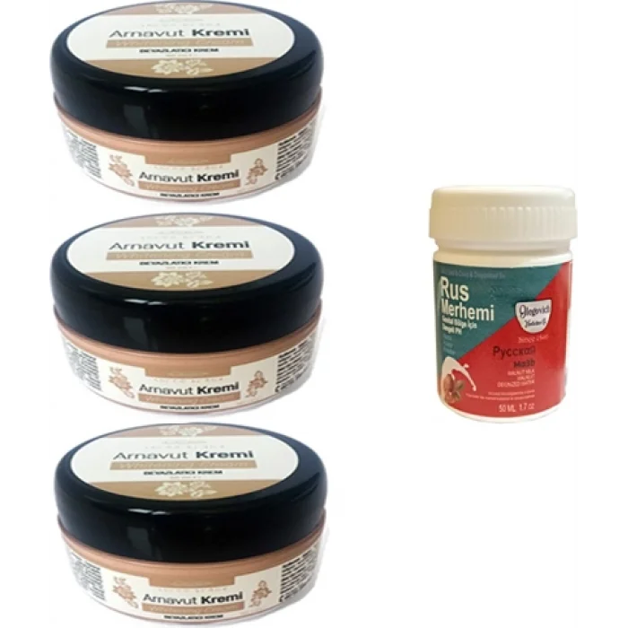 Three Brand Arnavut Kremi 3 Adet + Rus Merhemi 50 ml 1 Adet