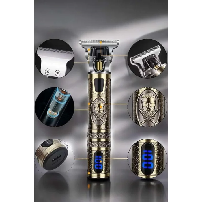 Tıraş Makinesi Çizik Tıraş Paslanmaz Çelik Uzun Ömürlü Şarjlı