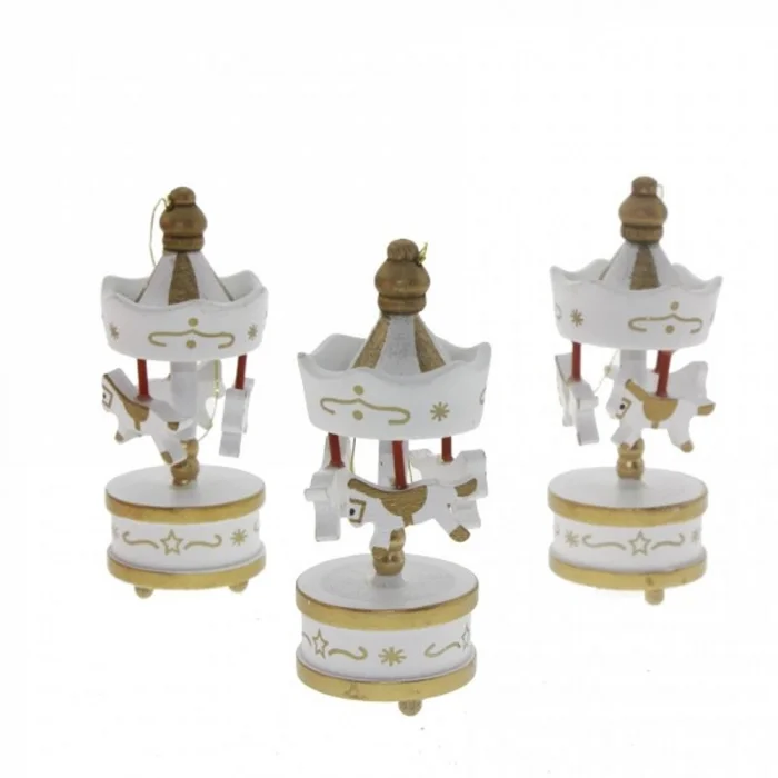 Toptan Dekoratif 6lı Beyaz Mini Atlı Karınca