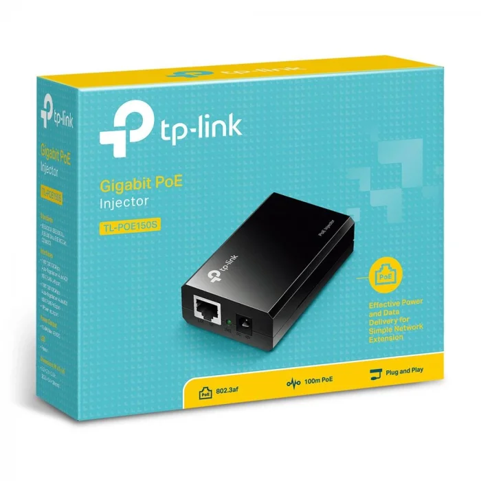 TP-LINK OMADA TL-POE150S 48VOLT 15.4WATT GIGABIT PORT POE ADAPTÖR