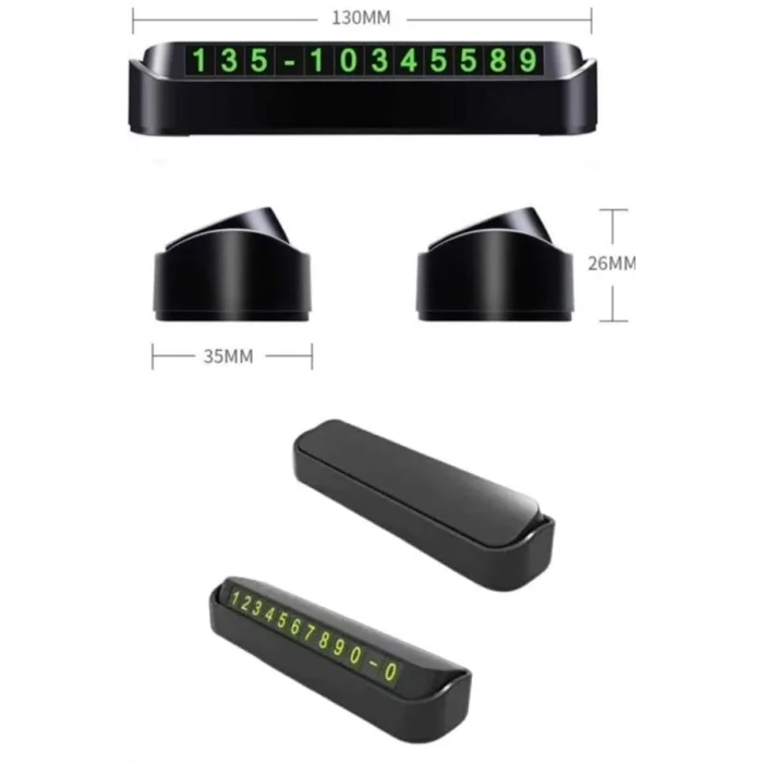 Tüm Araçlara Uyumlu Araç Içi Park Numaratör Oto Araç Numaratör