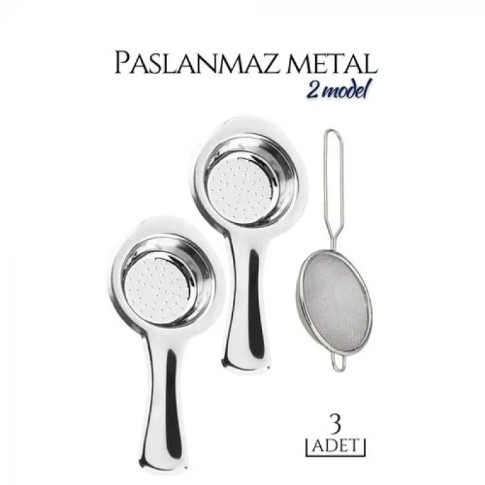Turk 3 lü Set Metal Çay Süzgeci Cabrera Design