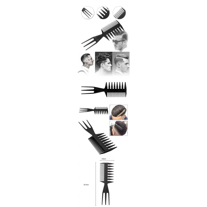 Turk Absolute Karbon 3 Boyutlu Stil Tarağı