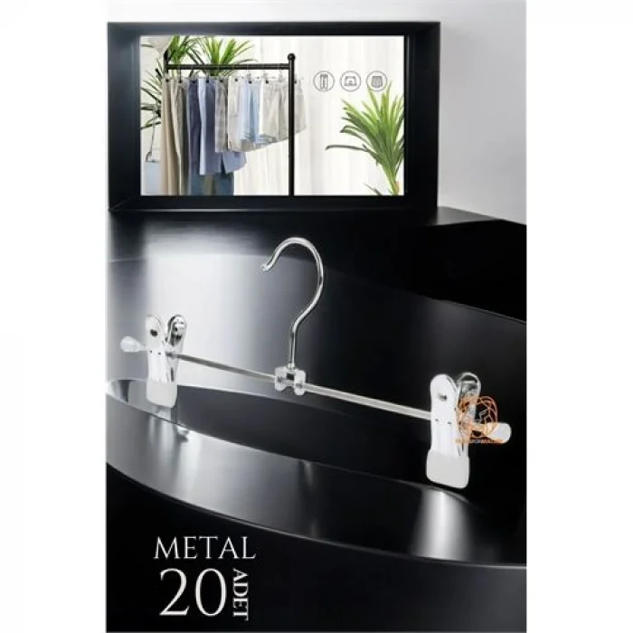 Turk Etek Pantolon Metal Askı 20 Adet