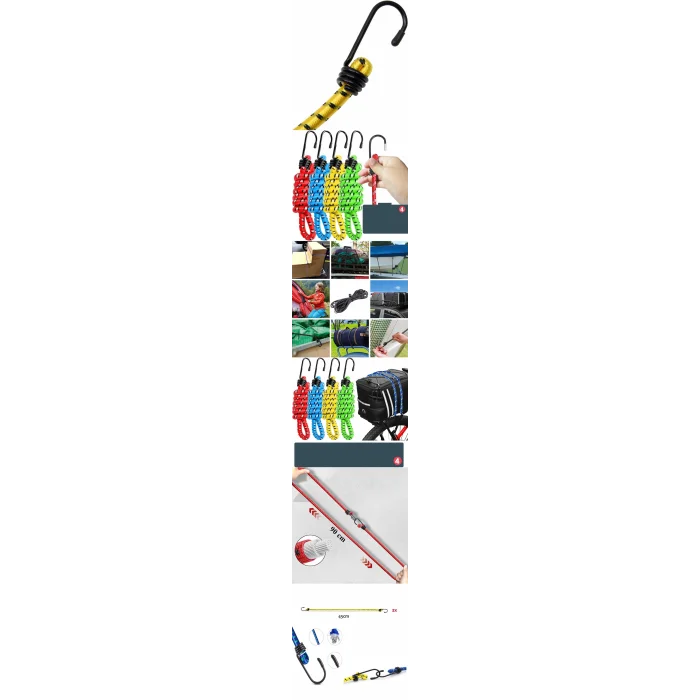 Turk Gergili Bagaj Lastiği 2 Kancalı 4 lü PAKET